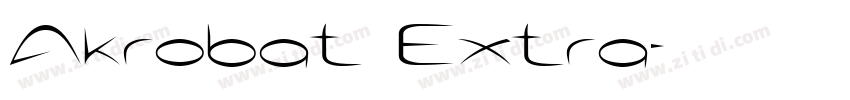 Akrobat Extra字体转换